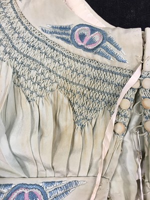 Lot 635 - An embroidered Liberty bodice and dress, circa 1913
