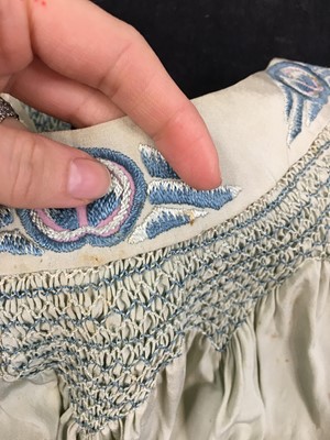 Lot 635 - An embroidered Liberty bodice and dress, circa 1913