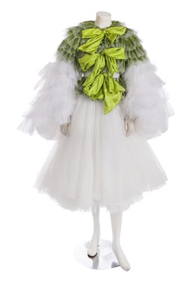 Lot 186 - A Halpern white tulle ensemble, Spring-Summer 2022