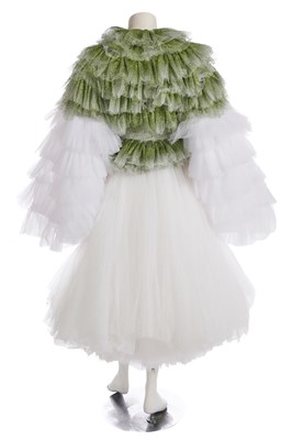 Lot 186 - A Halpern white tulle ensemble, Spring-Summer 2022