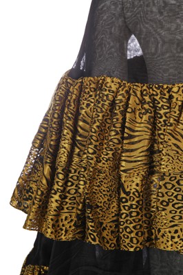 Lot 195 - A Halpern black organza and gold silk dress, Autumn-Winter 2020-21
