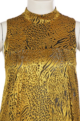 Lot 197 - A Halpern black and gold silk dress, Autumn-Winter 2020-21
