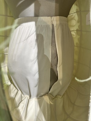 Lot 190 - A Halpern green and white ostrich feather 'orb' dress, Spring-Summer 2022