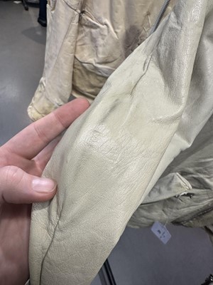 Lot 43 - A Carol Christian Poell men's garment-dyed light grey kangaroo leather prosthetic jacket, 2013