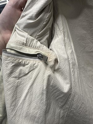 Lot 43 - A Carol Christian Poell men's garment-dyed light grey kangaroo leather prosthetic jacket, 2013