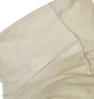 Lot 43 - A Carol Christian Poell men's garment-dyed light grey kangaroo leather prosthetic jacket, 2013