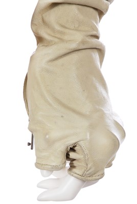 Lot 43 - A Carol Christian Poell men's garment-dyed light grey kangaroo leather prosthetic jacket, 2013