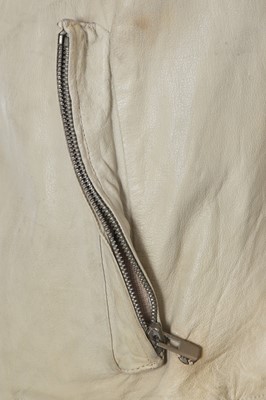 Lot 43 - A Carol Christian Poell men's garment-dyed light grey kangaroo leather prosthetic jacket, 2013