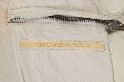 Lot 43 - A Carol Christian Poell men's garment-dyed light grey kangaroo leather prosthetic jacket, 2013