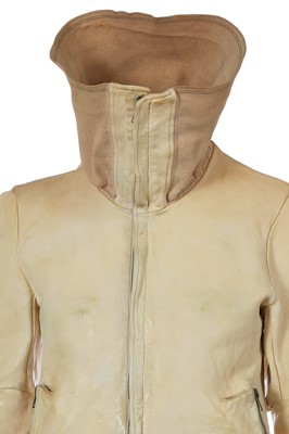 Lot 45 - A Carol Christian Poell men's garment-tanned 'bright white' horse leather jacket, 2013