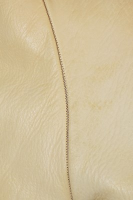 Lot 45 - A Carol Christian Poell men's garment-tanned 'bright white' horse leather jacket, 2013