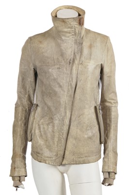 Lot 215 - A Carol Christian Poell garment-dyed 'middle-grey' kangaroo leather jacket, 'Self-Same' collection, 2009