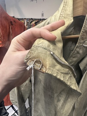Lot 215 - A Carol Christian Poell garment-dyed 'middle-grey' kangaroo leather jacket, 'Self-Same' collection, 2009