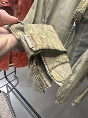 Lot 215 - A Carol Christian Poell garment-dyed 'middle-grey' kangaroo leather jacket, 'Self-Same' collection, 2009
