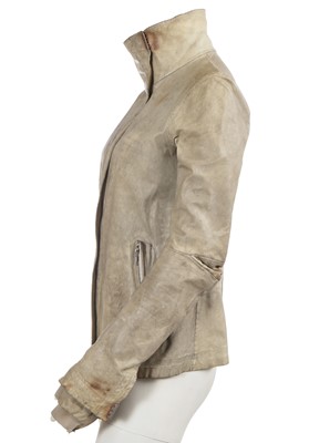 Lot 215 - A Carol Christian Poell garment-dyed 'middle-grey' kangaroo leather jacket, 'Self-Same' collection, 2009