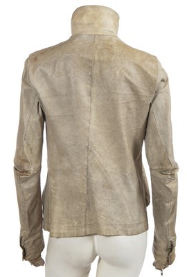 Lot 215 - A Carol Christian Poell garment-dyed 'middle-grey' kangaroo leather jacket, 'Self-Same' collection, 2009