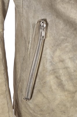 Lot 215 - A Carol Christian Poell garment-dyed 'middle-grey' kangaroo leather jacket, 'Self-Same' collection, 2009