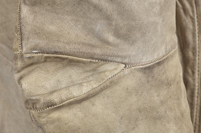 Lot 215 - A Carol Christian Poell garment-dyed 'middle-grey' kangaroo leather jacket, 'Self-Same' collection, 2009