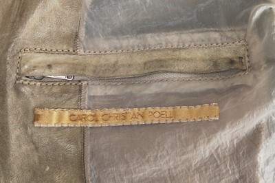 Lot 215 - A Carol Christian Poell garment-dyed 'middle-grey' kangaroo leather jacket, 'Self-Same' collection, 2009