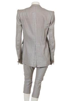 Lot 205 - A Carol Christian Poell grey X-light suit, 2012