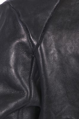 Lot 54 - A Carol Christian Poell men's garment-dyed black horse leather prosthetic jacket, 2011
