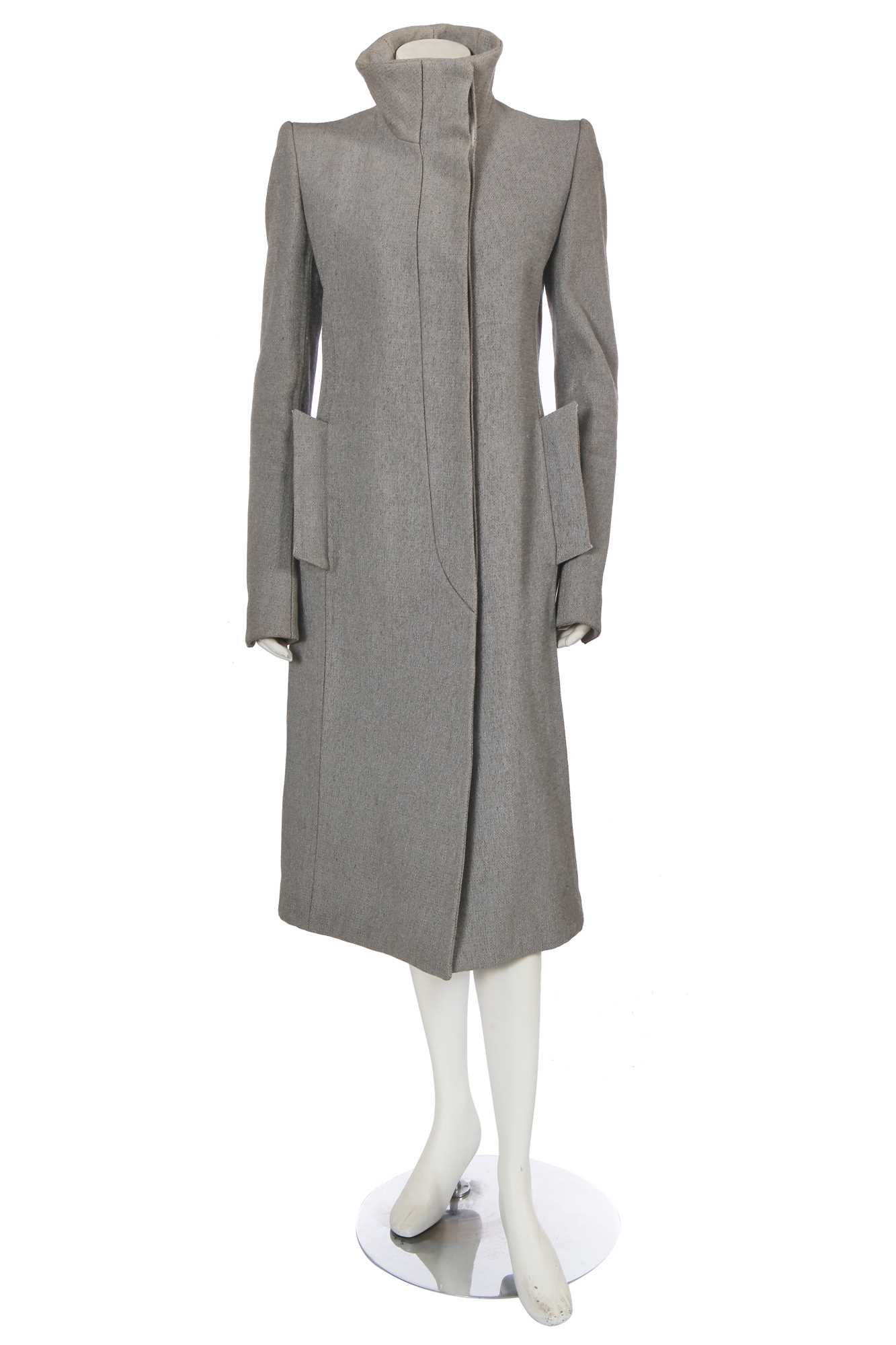 Lot 206 - A Carol Christian Poell grey X-face coat, 2012