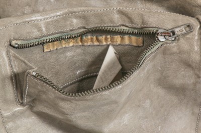Lot 61 - A Carol Christian Poell men's garment-tanned light grey leather jacket, '00 Off Scene' collection, Spring-Summer 2008