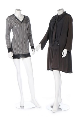 Lot 4 - Six summer day dresses, 1920s, including a...