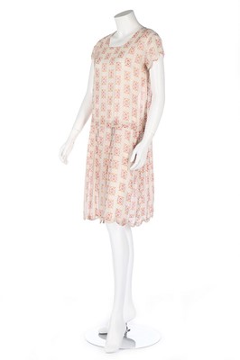 Lot 4 - Six summer day dresses, 1920s, including a...