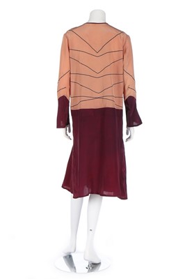 Lot 4 - Six summer day dresses, 1920s, including a...