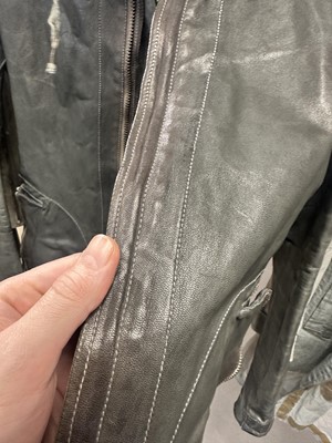 Lot 62 - A Carol Christian Poell men's garment-tanned 'extremely dark blue' leather jacket, '00 Off Scene' collection, Spring-Summer 2008