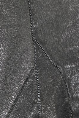 Lot 62 - A Carol Christian Poell men's garment-tanned 'extremely dark blue' leather jacket, '00 Off Scene' collection, Spring-Summer 2008