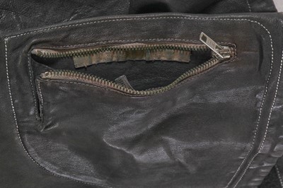 Lot 62 - A Carol Christian Poell men's garment-tanned 'extremely dark blue' leather jacket, '00 Off Scene' collection, Spring-Summer 2008