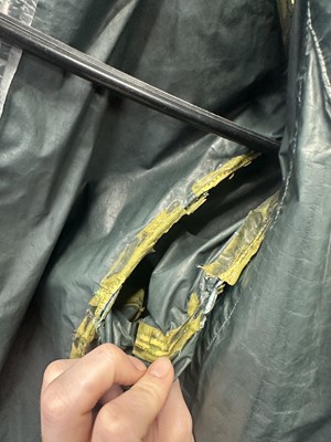 Lot 217 - A Carol Christian Poell garment-dyed dark green nylon coat, 'Self-Same' collection, 2009