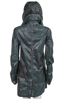 Lot 217 - A Carol Christian Poell garment-dyed dark green nylon coat, 'Self-Same' collection, 2009