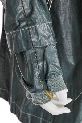 Lot 217 - A Carol Christian Poell garment-dyed dark green nylon coat, 'Self-Same' collection, 2009