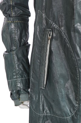 Lot 217 - A Carol Christian Poell garment-dyed dark green nylon coat, 'Self-Same' collection, 2009