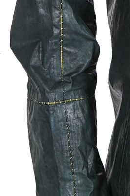 Lot 217 - A Carol Christian Poell garment-dyed dark green nylon coat, 'Self-Same' collection, 2009