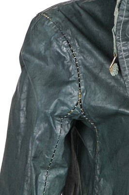 Lot 217 - A Carol Christian Poell garment-dyed dark green nylon coat, 'Self-Same' collection, 2009