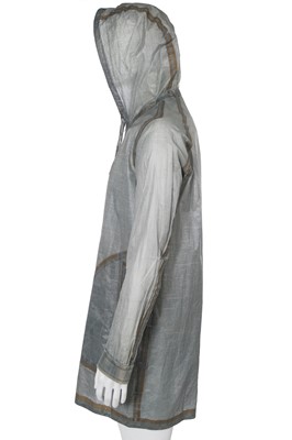 Lot 63 - A Carol Christian Poell men's garment-dyed grey polyester hooded coat, '00 Off Scene' collection, Spring-Summer 2008