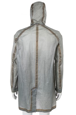 Lot 63 - A Carol Christian Poell men's garment-dyed grey polyester hooded coat, '00 Off Scene' collection, Spring-Summer 2008