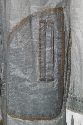 Lot 63 - A Carol Christian Poell men's garment-dyed grey polyester hooded coat, '00 Off Scene' collection, Spring-Summer 2008