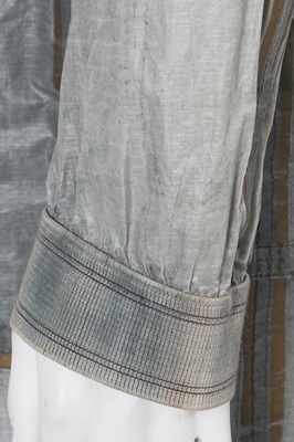 Lot 63 - A Carol Christian Poell men's garment-dyed grey polyester hooded coat, '00 Off Scene' collection, Spring-Summer 2008