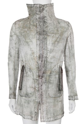Lot 55 - A Carol Christian Poell men's garment-dyed polypropylene coat, 'In Between' collection, 2011
