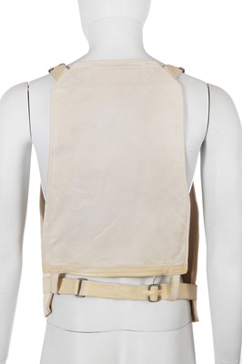 Lot 46 - A Carol Christian Poell men's garment-dyed 'bright white' horse leather vest bag, 2013