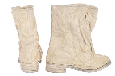 Lot 207 - A pair of Carol Christian Poell aluminium crushable boots, circa 2010