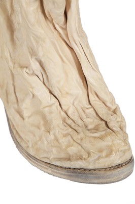 Lot 207 - A pair of Carol Christian Poell aluminium crushable boots, circa 2010