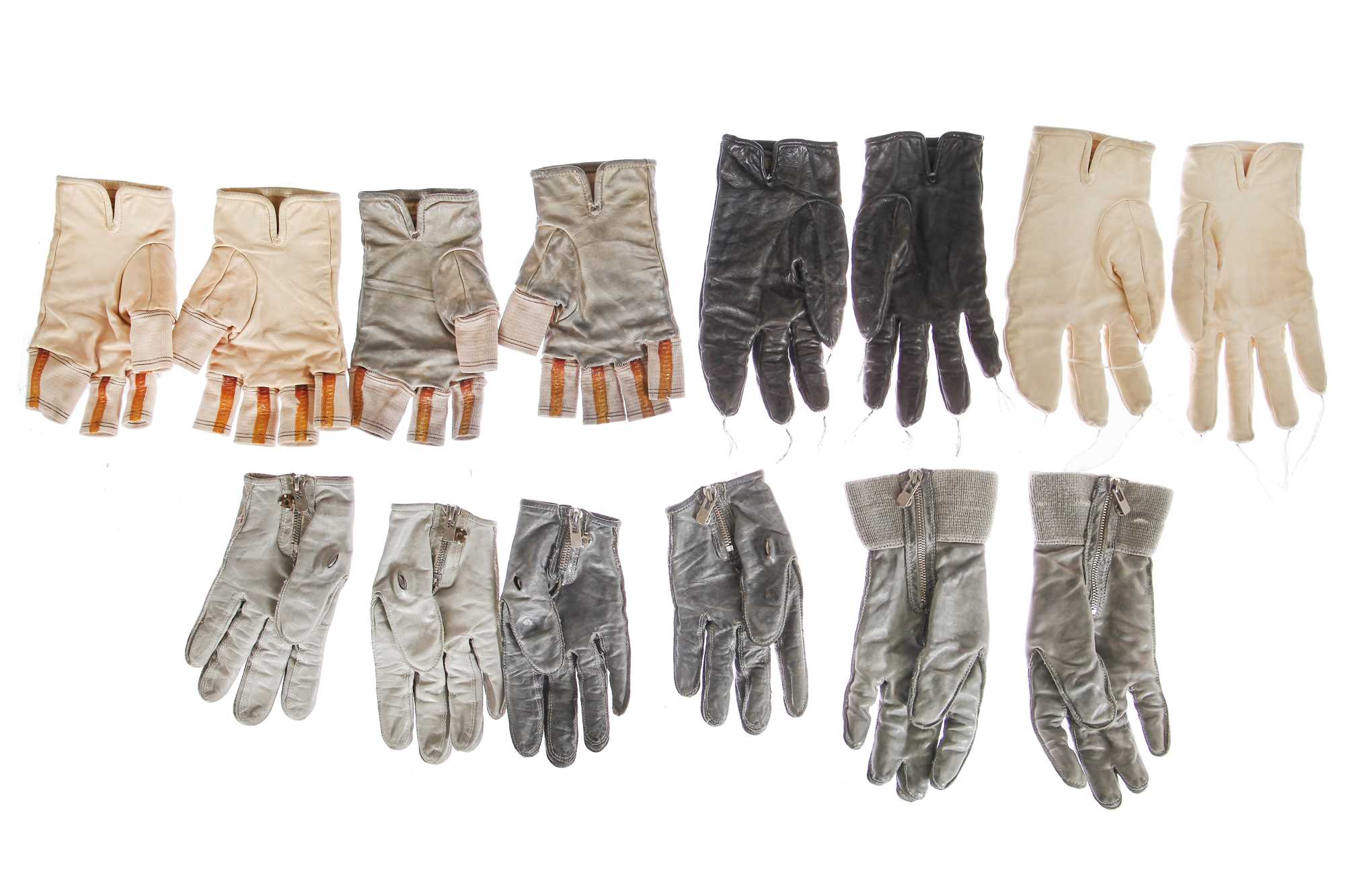 Lot 213 - A group of Carol Christian Poell prosthetic and nine-fingered leather gloves, circa 2010