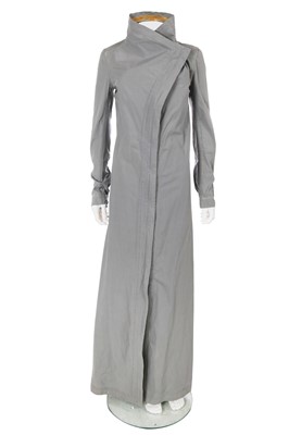 Lot 57 - A Carol Christian Poell pale grey cotton-blend coat, circa 2010