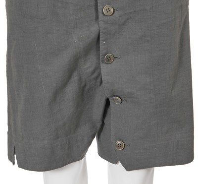 Lot 59 - A Carol Christian Poell men's grey cotton-blend sleeveless playsuit, 'Self-Same' collection, 2009